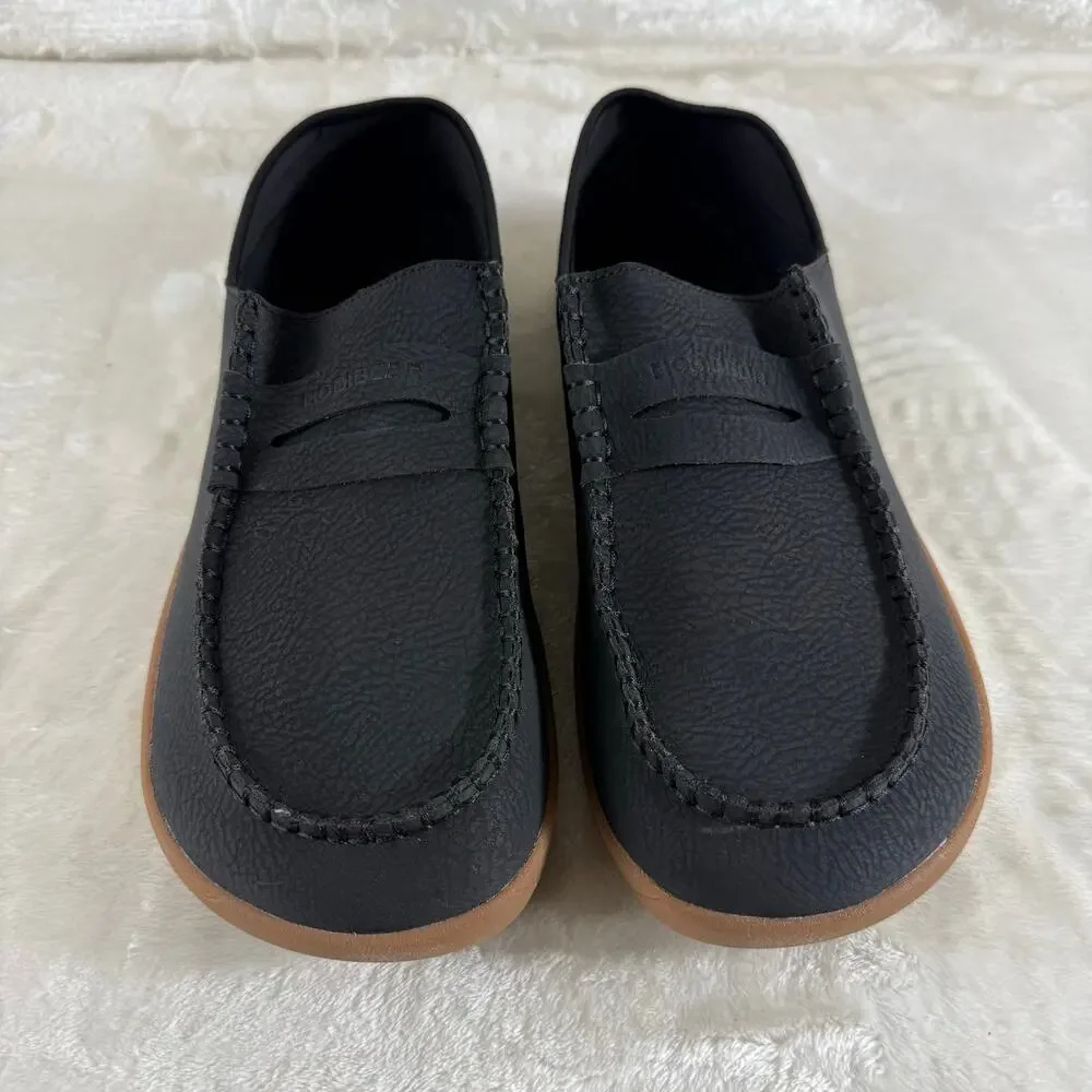 Hobibear Leather Loafers Men's Size EUR 44 Gray Slip On